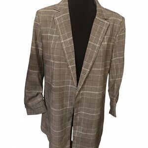 Woman’s Gray Plaid Blazer